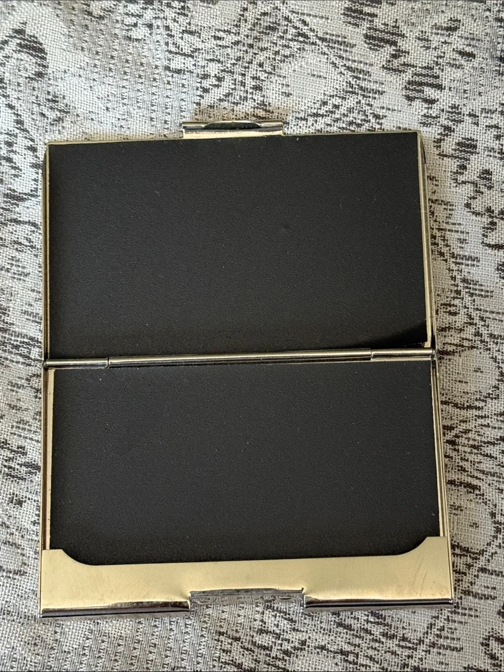 Slim Silver Metal Card Case